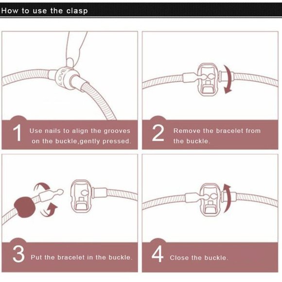 Charm Beads Bracelet - Purple - Picture 6 of 6